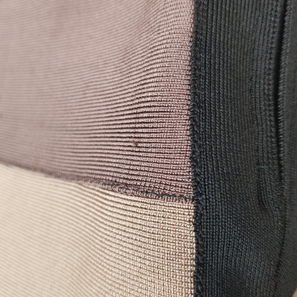 HERVE LEGER Multicolored Striped Bandage Dress Criss Cross Halter Neck US S - Picture 11 of 13